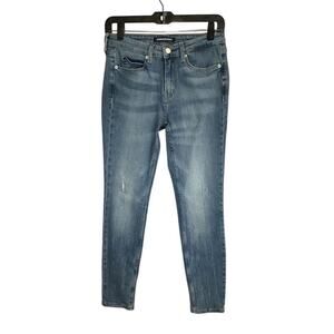 Calvin Klein Women's Mid Rise Skinny Ankle Jeans Blue Size 28